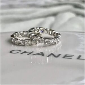 🪞 NWT SET sterling silver art deco vintage cz stone inspired matching ring set